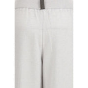 Fabiana Filippi Gray Fleece Wool Casual Pants