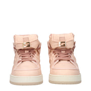 Fendi Pink Nylon High Top Sneakers