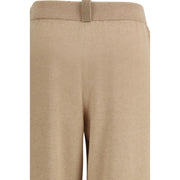 Fabiana Filippi Beige Fleece Wool Casual Pants