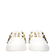 Valentino Garavani White Leather Low Top Sneakers