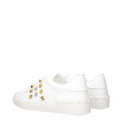 Valentino Garavani White Leather Low Top Sneakers