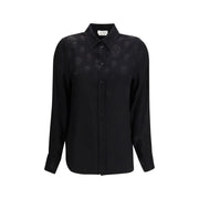 Alexander McQueen Black Viscose Pattern Shirt