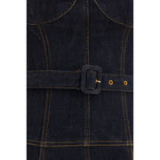 Self-Portrait Blue Cotton Casual Dress