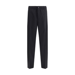 Giorgio Armani Black Cotton Casual Pants
