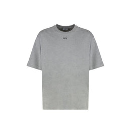 Off-White Gray Cotton T-Shirt