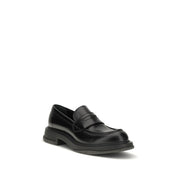 Gucci Black Calf Leather Bos Taurus Slip-On Loafers