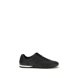 Gucci Black Calf Leather Bos Taurus Low Top Sneakers