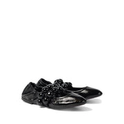 Alaïa Black Calfskin Ballet Flats