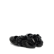 Alaïa Black Calfskin Ballet Flats