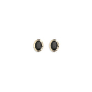 Self-Portrait Black Brass Earrings