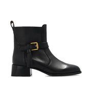 See By Chloé Black Calfskin Ankle Boots