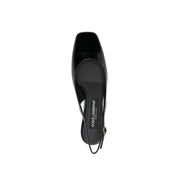Dolce & Gabbana Black Calfskin High Heel Pumps