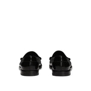 Dolce & Gabbana Black Calfskin Slip-On Loafers