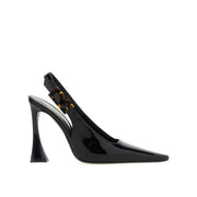 Saint Laurent Black Calfskin Platform Pumps