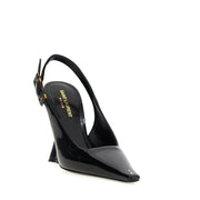 Saint Laurent Black Calfskin Platform Pumps