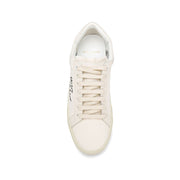 Saint Laurent White Canvas Low Top Sneakers