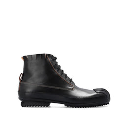 Maison Margiela Black Calfskin Lace-Up Boots