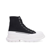 Alexander McQueen Black Canvas High Top Sneakers