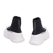 Alexander McQueen Black Canvas High Top Sneakers