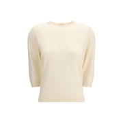 Allude Cream Cashmere Cashmere Sweater