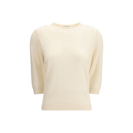 Allude Cream Cashmere Cashmere Sweater