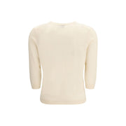 Allude Cream Cashmere Cashmere Sweater