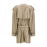 Balenciaga Beige Cotton Trench Coat