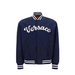 Versace Blue Nylon Bomber