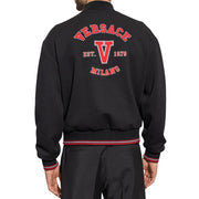 Versace Black Virgin Wool Bomber