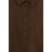 Allude Brown Cashmere Sweatshirt