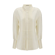 Rohe Cream Silk Dress Shirt
