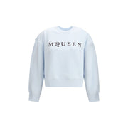 Alexander McQueen Light Blue Cotton Sweatshirt