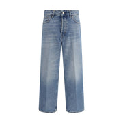 Haikure Blue Cotton Boyfriend Jeans