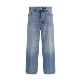 Haikure Blue Cotton Boyfriend Jeans