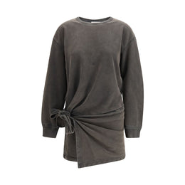 Marant Etoile Gray Cotton Casual Dress