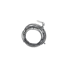 Brunello Cucinelli Black Silver Bracelet