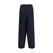 Fabiana Filippi Blue Polyester Casual Pants