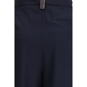 Fabiana Filippi Blue Polyester Casual Pants