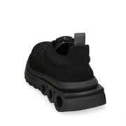 Salvatore Ferragamo Black Fabric Athletic Sneakers