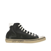 Saint Laurent Black Calfskin High Top Sneakers
