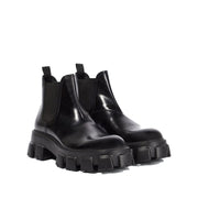 Prada Black Calfskin Chelsea Boots