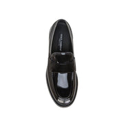Dolce & Gabbana Black Calfskin Slip-On Loafers