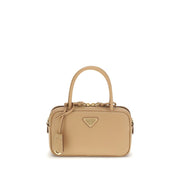 Prada Beige Calf Leather Bos Taurus Handbag