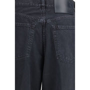 Haikure Black Cotton Straight-Leg Jeans