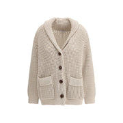 Brunello Cucinelli Cream Cotton Cardigan