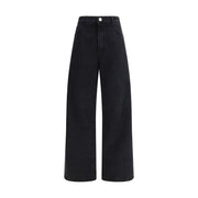 Rohe Black Cotton Relaxed Fit Jeans