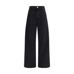 Rohe Black Cotton Relaxed Fit Jeans