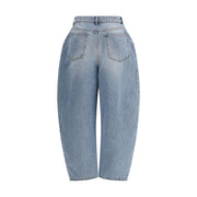 Rohe Blue Cotton Straight-Leg Jeans
