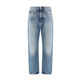Versace Light Blue Cotton Jeans Denim