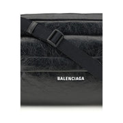 Balenciaga Black Lamb Ovis Aries Aries Shoulder Bag